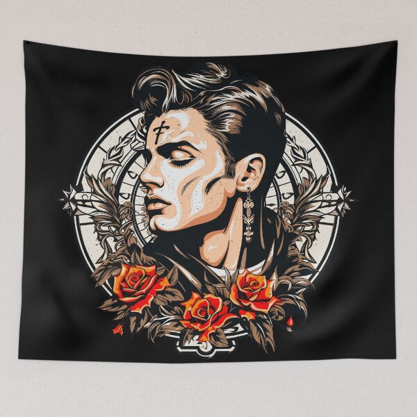 Item preview, Jesus Presley Tattoo 002 designed and sold by SteadyRolling.