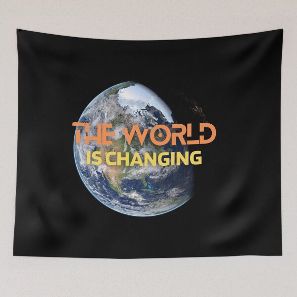 Item preview, World is changing-World-maps-planet designed and sold by amifana.