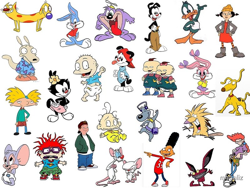 "90s Cartoon Characters" by megaliz Redbubble