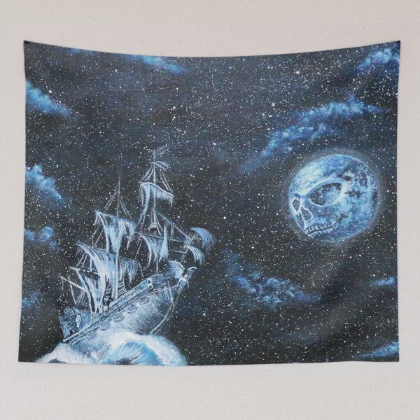 Item preview, Dark and Sinister Pirate Ship designed and sold by Kitslam Art.