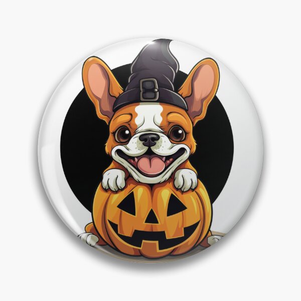 Item preview, Bulldog Halloween Pumpkin  designed and sold by ArtFromBeyond.