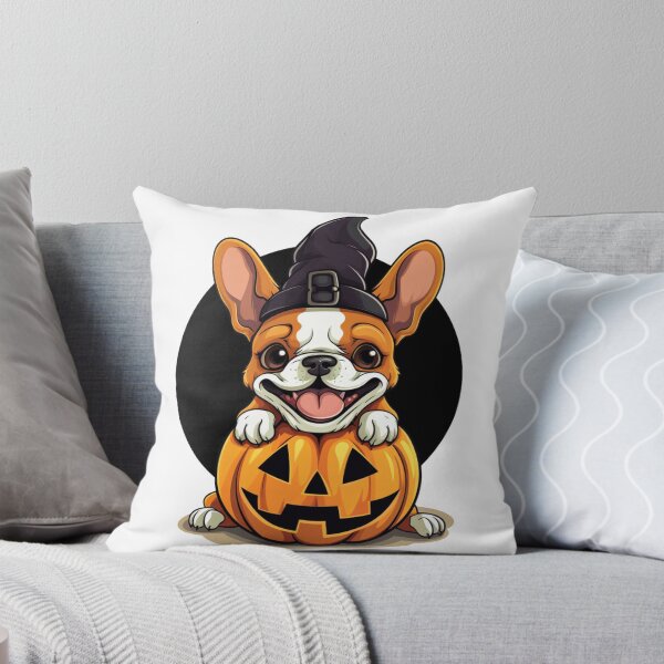 Item preview, Bulldog Halloween Pumpkin  designed and sold by ArtFromBeyond.