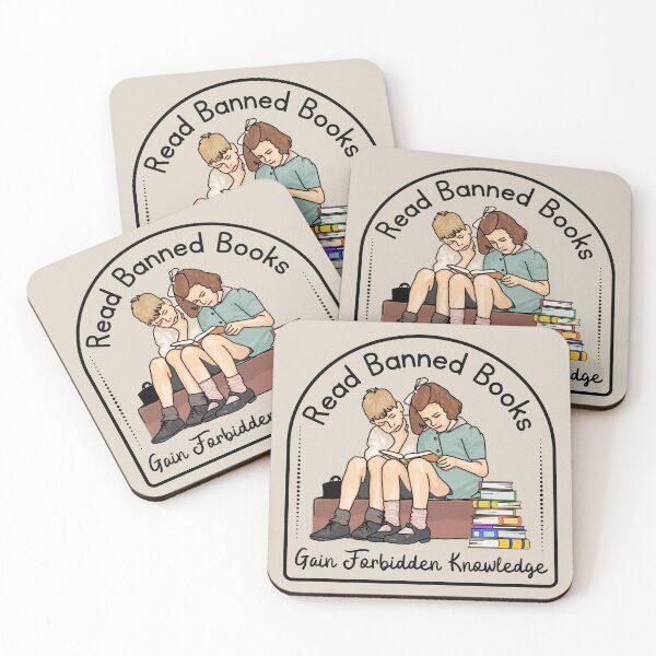 Item preview, Forbidden Knowledge With Banned Books designed and sold by Unhinged Heather.
