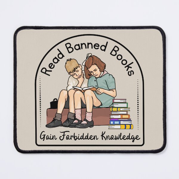 Item preview, Forbidden Knowledge With Banned Books designed and sold by Unhinged Heather.