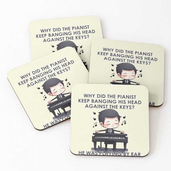 Item preview, Why Did The Pianist Keep Banging His Head Against The Keys?- Piano Music Classroom designed and sold by Amineharoni.