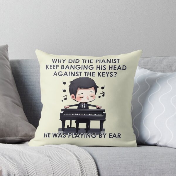 Item preview, Why Did The Pianist Keep Banging His Head Against The Keys?- Piano Music Classroom designed and sold by Amineharoni.