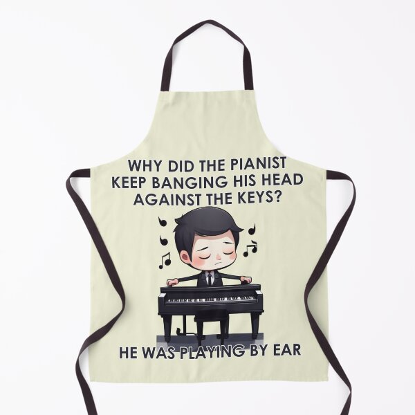 Item preview, Why Did The Pianist Keep Banging His Head Against The Keys?- Piano Music Classroom designed and sold by Amineharoni.