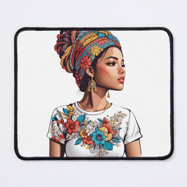 Item preview, Beautiful Floral Woman designed and sold by Imaginaria Inkworks.