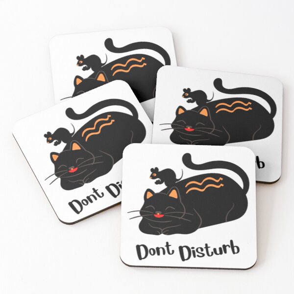 Item preview, Cat DnD । Black Cat and Black Rat  designed and sold by Nirmala67.