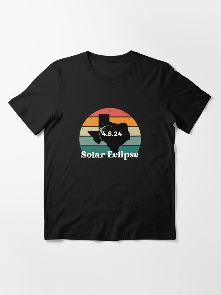 Texas Solar Eclipse 2024 Retro Sun