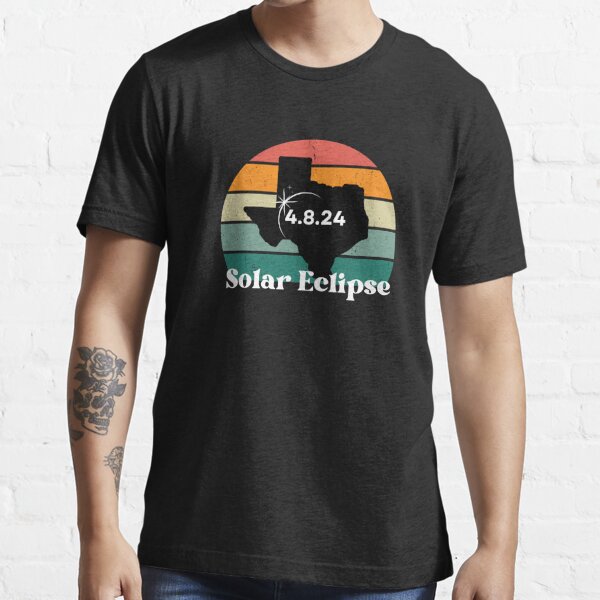 Texas Solar Eclipse 2024 Retro Sun