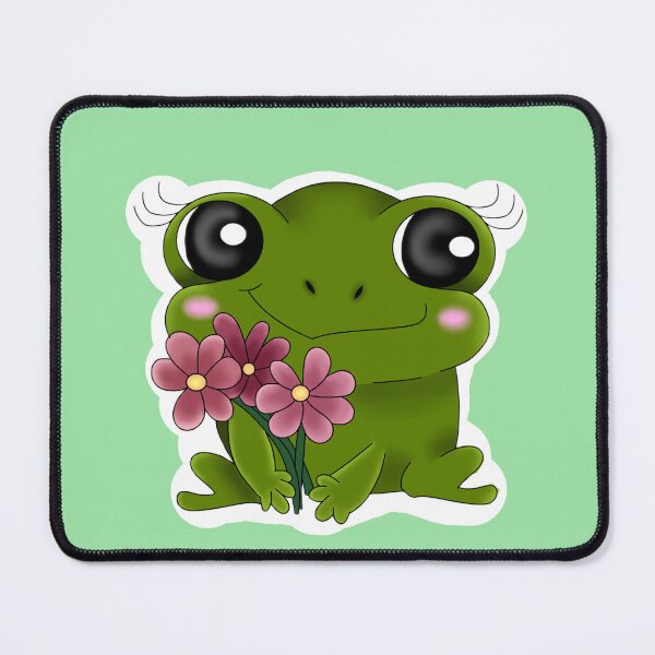 Item preview, Baby frog with flowers designed and sold by MajkiArt.
