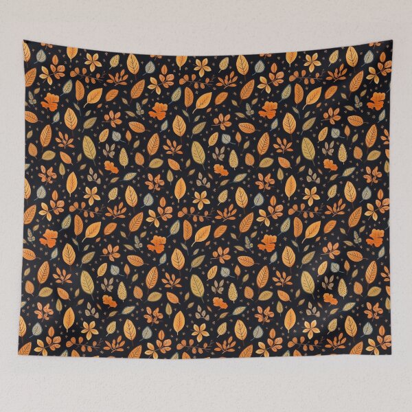 Item preview, Pretty Leaf Design in Orange, Yellow, and Black designed and sold by LWLDesigns.