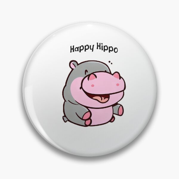 Item preview, Cute Animals - Alphabetic Animals and Personalities - Happy Hippo Text designed and sold by CaptTaters.
