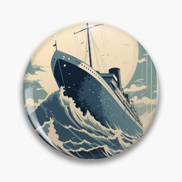 Item preview, Ship sailing on a rough ocean designed and sold by electricninja.