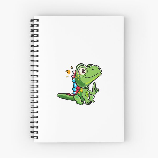 Item preview, Cute Animals - Alphabetic Animals and Personalities - Intelligent Iguana designed and sold by CaptTaters.