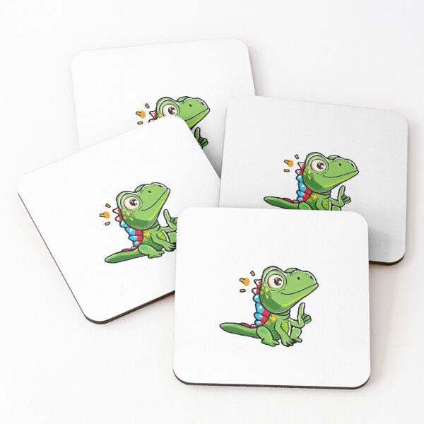Item preview, Cute Animals - Alphabetic Animals and Personalities - Intelligent Iguana designed and sold by CaptTaters.