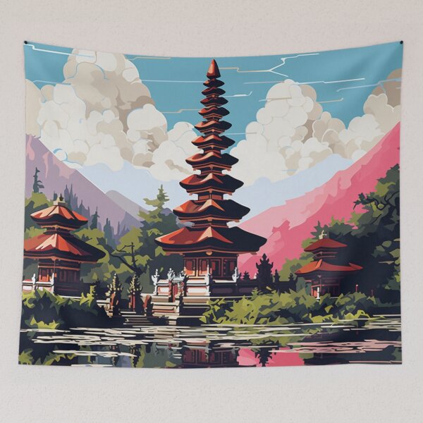 Item preview, A Pop Art Travel Print of Bali - Indonesia designed and sold by StudioRedKoala.