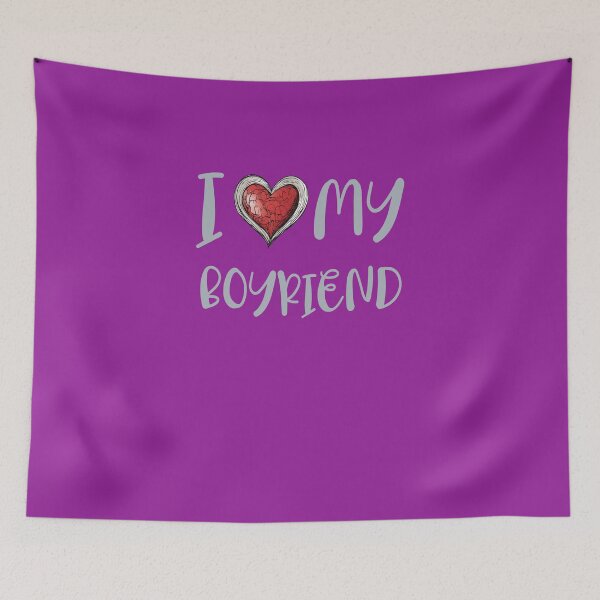 Item preview, I Love my boyfriend, Gift, Joke,  Birthday, Valentines Day designed and sold by bubblylive.