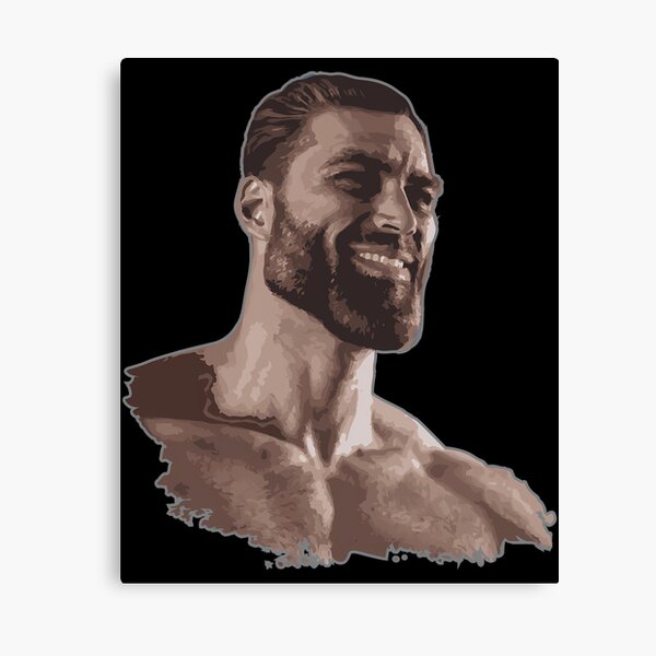 Giga Chad Meme , Fun Canvas Posters and Prints Canvases Painting