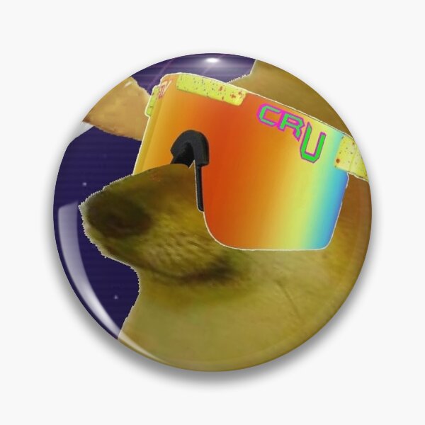 Item preview, Cheems wine in vaporwave designed and sold by winecrureviews.