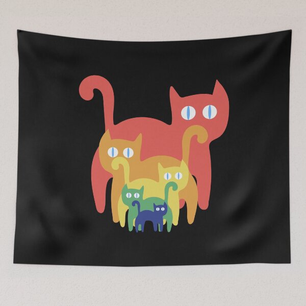 Item preview, Rainbow Cats designed and sold by Eolithic.