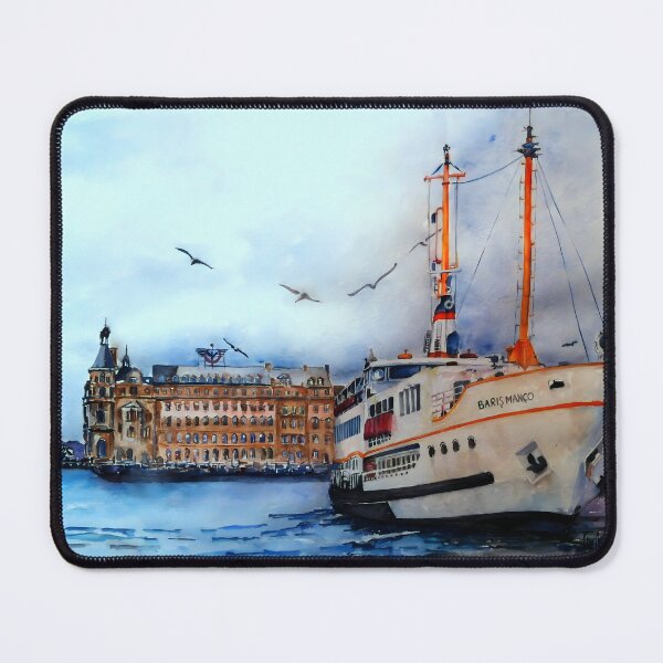Item preview, Boat at Train Station designed and sold by Canip Taskiran.
