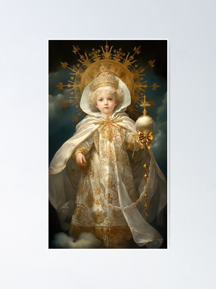 Thumbnail 1 of 3, Poster, Infant of Prague designed and sold by phatpuppyart.