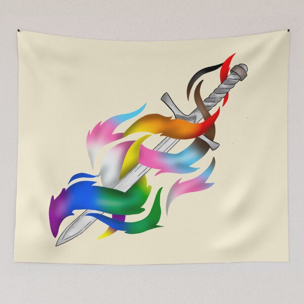 Item preview, queer sword designed and sold by sagegreenmoon.