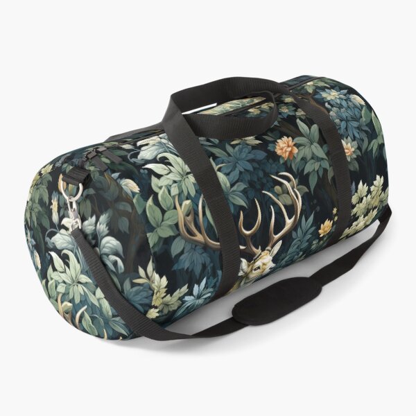 Item preview, Stag Seamless Pattern illustration inspired by William Morris 2 designed and sold by The Willow Of Rain City.