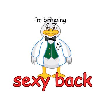 "iconic webkinz dr quack duck funny meme" Sticker for Sale by