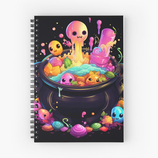 Item preview, Brewing Magic: Kawaii Cauldron Bubbles with Color designed and sold by JLCableStudio.