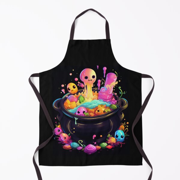 Item preview, Brewing Magic: Kawaii Cauldron Bubbles with Color designed and sold by JLCableStudio.
