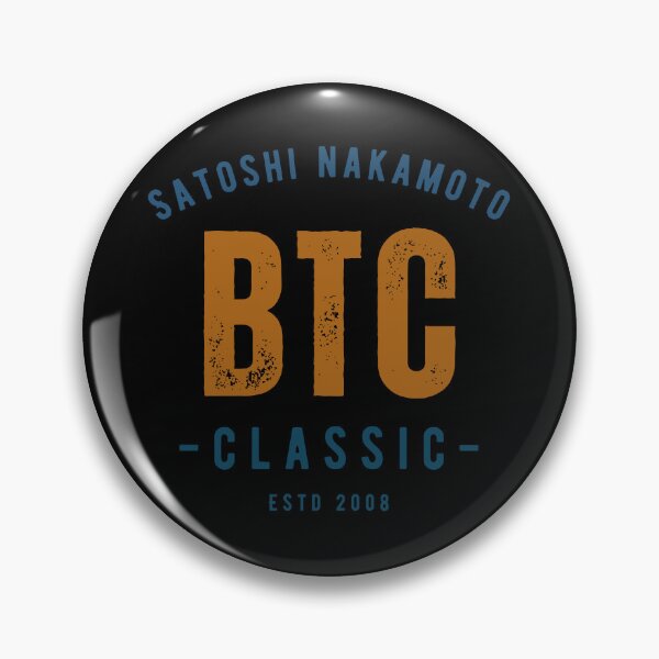 Item preview, Vintage - Satoshi Nakamoto BTC Classic Estd 2008 - Crypto Logo designed and sold by GetCryptoSwag.
