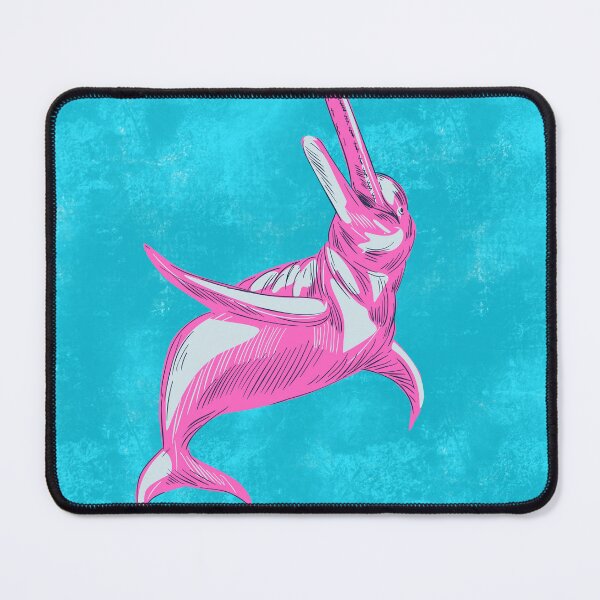 Item preview, Pink River Dolphin Art Print - Graceful Nature Wildlife Design designed and sold by TEEJAMBOREE.