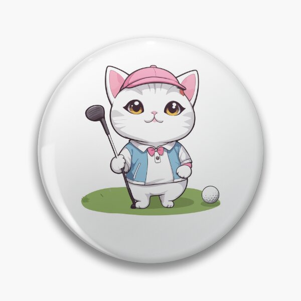 Item preview, Cute Kitty Playing Golf designed and sold by Ridaelb.