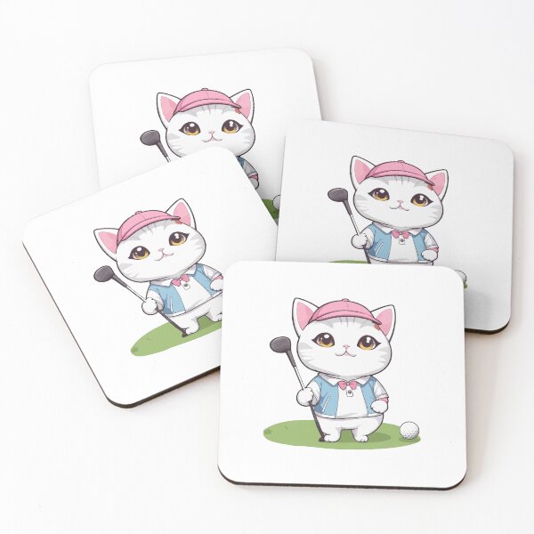 Item preview, Cute Kitty Playing Golf designed and sold by Ridaelb.