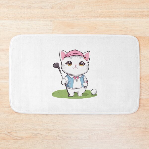 Item preview, Cute Kitty Playing Golf designed and sold by Ridaelb.
