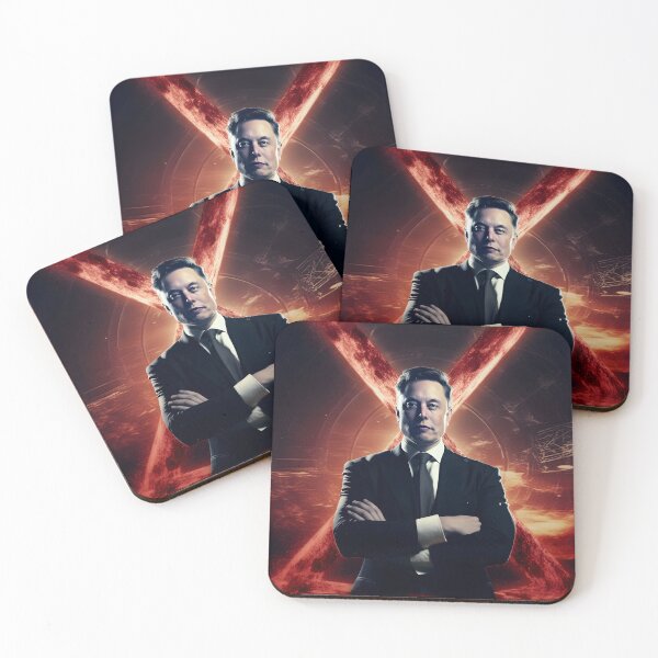 Item preview, A highly dynamic poster of Elon Musk in the style of vibrant and high energy superhero imagery designed and sold by AI-Only Creations.