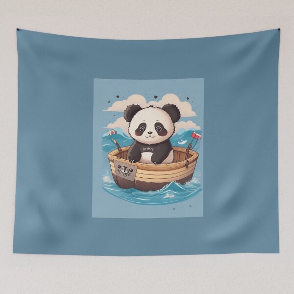 Item preview, Panda at sea  designed and sold by Gigglyvibes.
