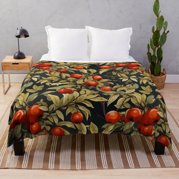 Item preview, "Apple Reverie: A Tapestry of Abundance"—an illustration of an apple tree laden with ripe, harvest-ready apples. Apple Picking Cider, Early Autumn Colors, All-Over Print designed and sold by ignasirus.