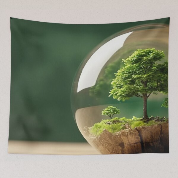 Item preview, Lightbulb tree Nature Garden designed and sold by Aestheticlanart.