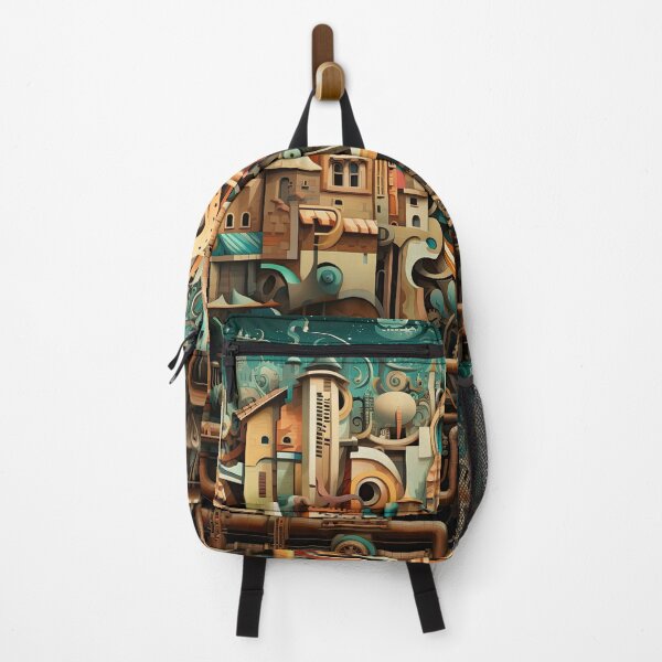 Item preview, Dream World #3 Steampower City at the Edge of Time Surrealism Aesthetic design designed and sold by Cybermariko.