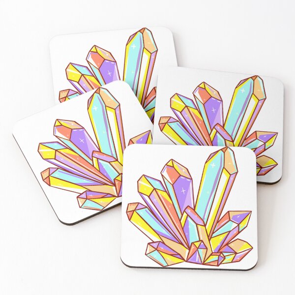 Item preview, Stunning rainbow pastel cartoon crystal cluster designed and sold by ArtistryByColls.