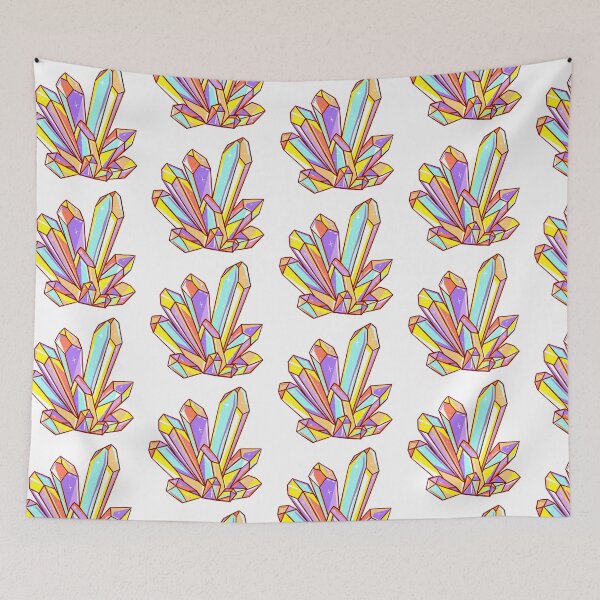 Item preview, Stunning rainbow pastel cartoon crystal cluster designed and sold by ArtistryByColls.