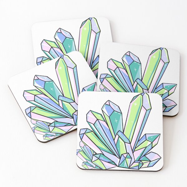 Item preview, Stunning rainbow green and blue pastel crystal cluster designed and sold by ArtistryByColls.