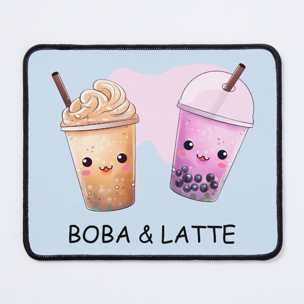 Item preview, Boba and Latte: A Fusion of Flavors and Friendships designed and sold by QuadMacDesigns.