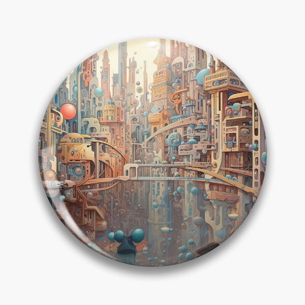 Item preview, Dream World #5 Alien City on Coruscant Surrealism Aesthetic design designed and sold by MarikoDesignArt.