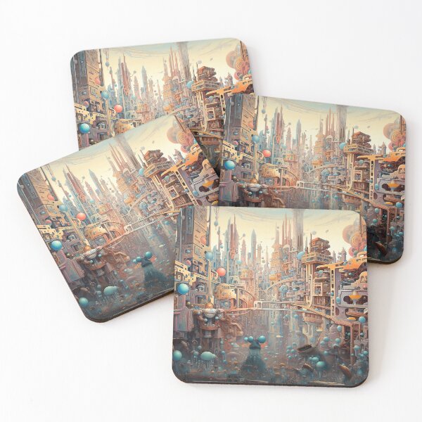 Item preview, Dream World #5 Alien City on Coruscant Surrealism Aesthetic design designed and sold by Cybermariko.