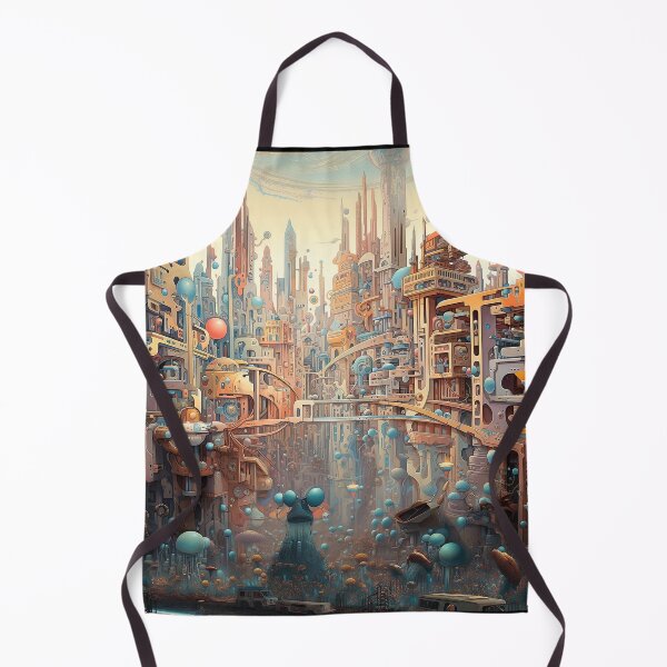 Item preview, Dream World #5 Alien City on Coruscant Surrealism Aesthetic design designed and sold by MarikoDesignArt.